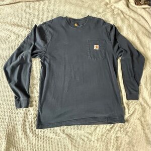 Carhartt Navy Pocket Tee